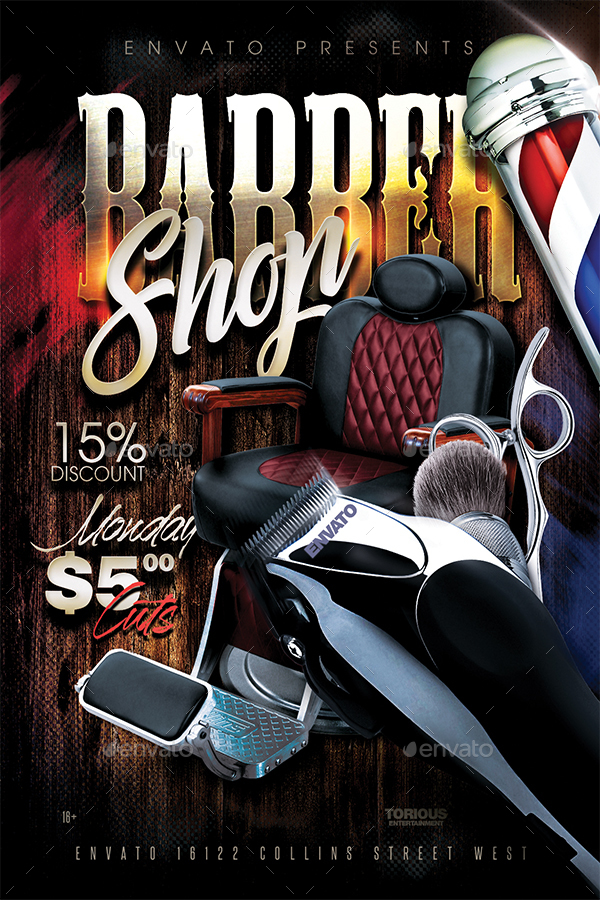 Barbershop Flyer Template